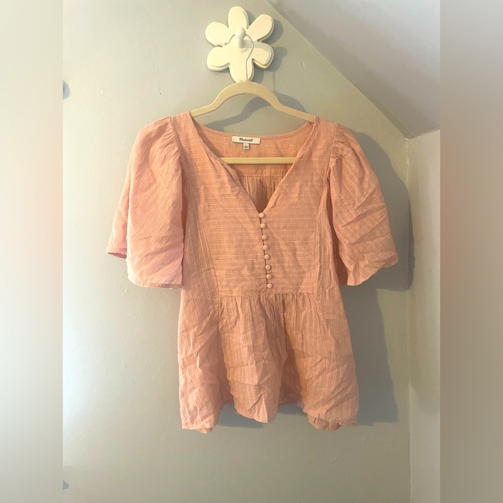 Madewell Pale Pink Blouse